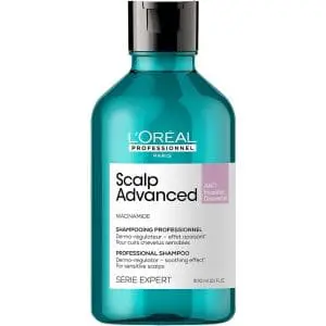L'Oréal Professionnel Scalp Advanced Anti-Discomfort Dermo-Regulator Shampoo, Soothing Action for Sensitive Scalps, Serie Expert, -300 ml