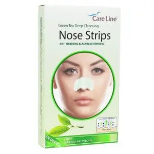 CareLine Green Tea Deep Cleansing Nose Strips 6's