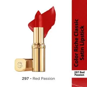 L'Oreal Paris Color Riche Classic Satin Lipstick - 297 Red Passion
