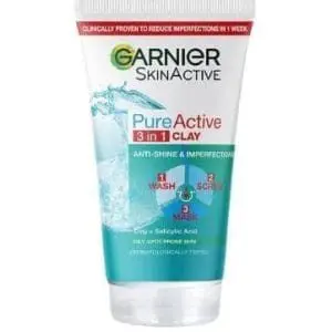 Pure Active 3-In-1 Clay Wash, Scrub and Mask 150ml