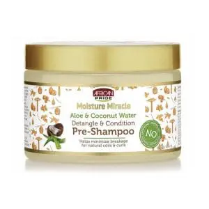 African Pride Moisture Miracle Detangle & Condition Pre- Shampoo 12 .oz