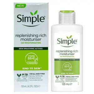 Simple Kind to Skin Replenishing Rich Moisturiser 125ml Simple Kind to Skin Replenishing Rich Moisturiser 125ml