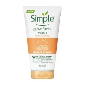 Simple Protect 'n' Glow natural clay facial wash -150ml Simple Protect 'n' Glow natural clay facial wash -150ml