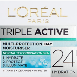 L'Oreal Paris Triple Active Multi-Protection Day Moisturizer - Normal to Combination Skin -50Ml