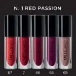 Nouba Millebaci Mini Set- No.1 Red Passion (Shades 67, 7, 46, 68 and 69) + free lip liner Nouba Millebaci Mini Set- No.1 Red Passion (Shades 67, 7, 46, 68 and 69) + free lip liner