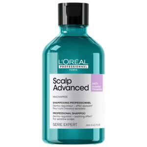 L'Oréal Professionnel Scalp Advanced Anti-Discomfort Dermo-Regulator Shampoo, Soothing Action for Sensitive Scalps, Serie Expert, -300 ml