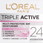 L'Oreal Paris Triple Active Multi-Protection Day Moisturizer - Dry & Sensitive Skin -50Ml
