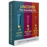 Uncover Essentials Kit (3 step routine: cleanser 120ml, moisturizer 100ml, sunscreen 80ml)