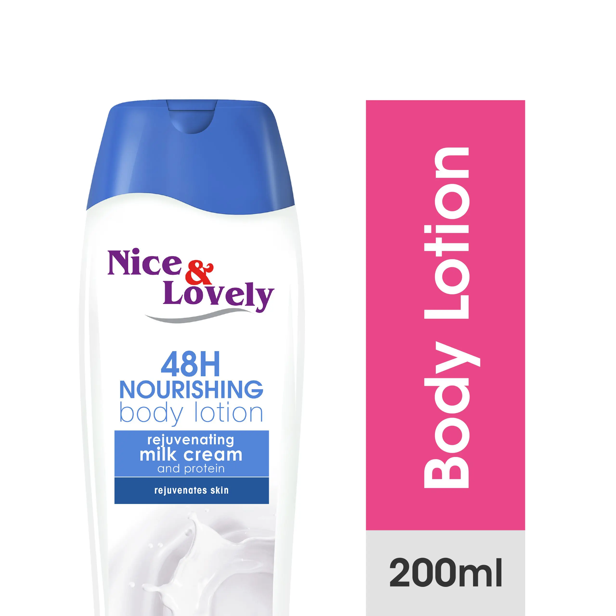 NICE &LOVELY DOUBLE BODY MILK 400ML PACK