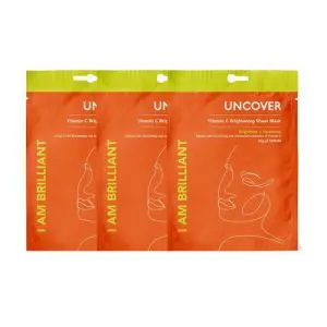 UNCOVER Sheet Mask I Am Brilliant Vitamin C (3pcs)
