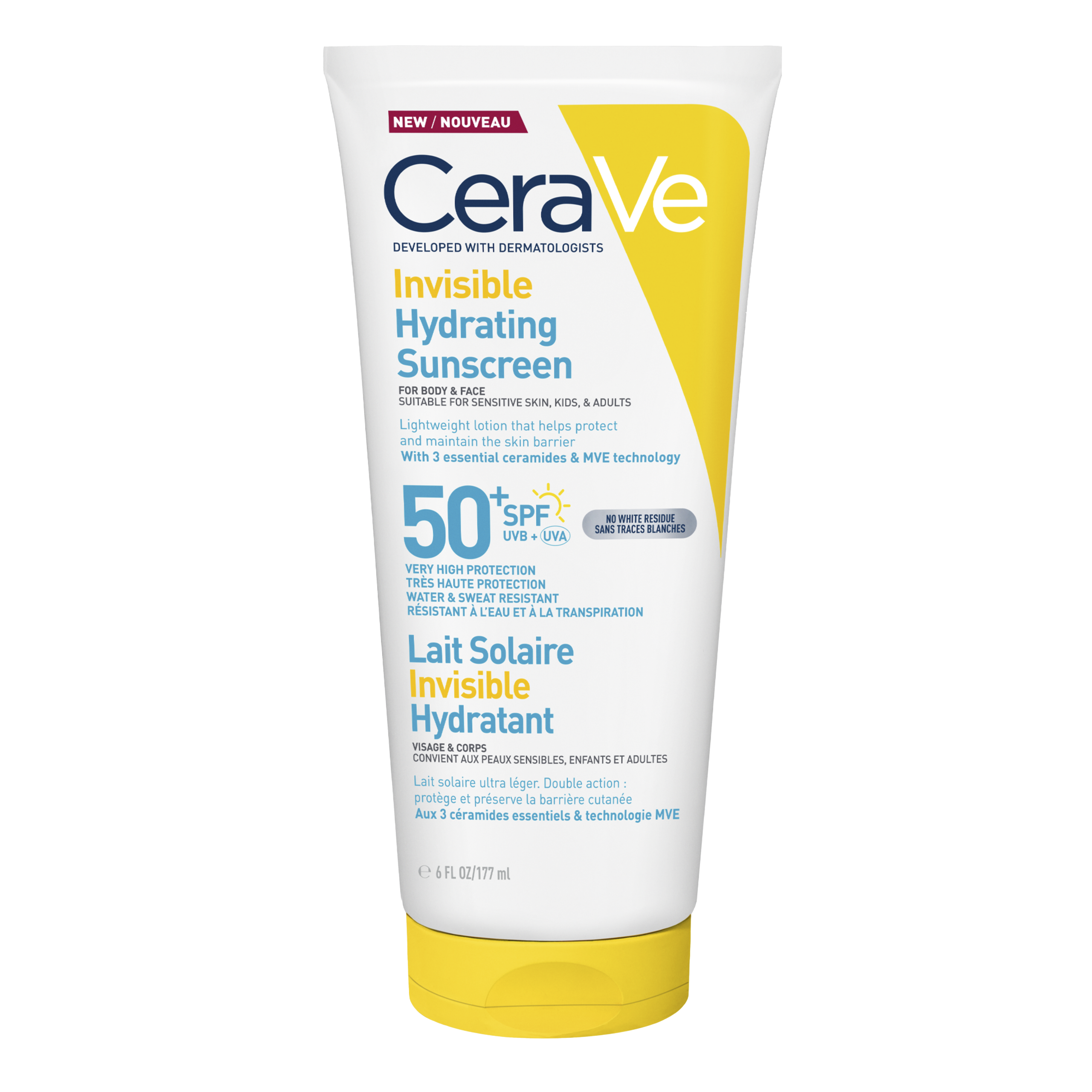 CERAVE INVISIBLE HYDRATING SUNSCREEN SPF 50 177 ML