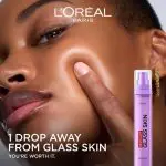 L'Oréal Paris Revitalift Filler Glass Skin Liquid Cream with Hyaluronic Acid.