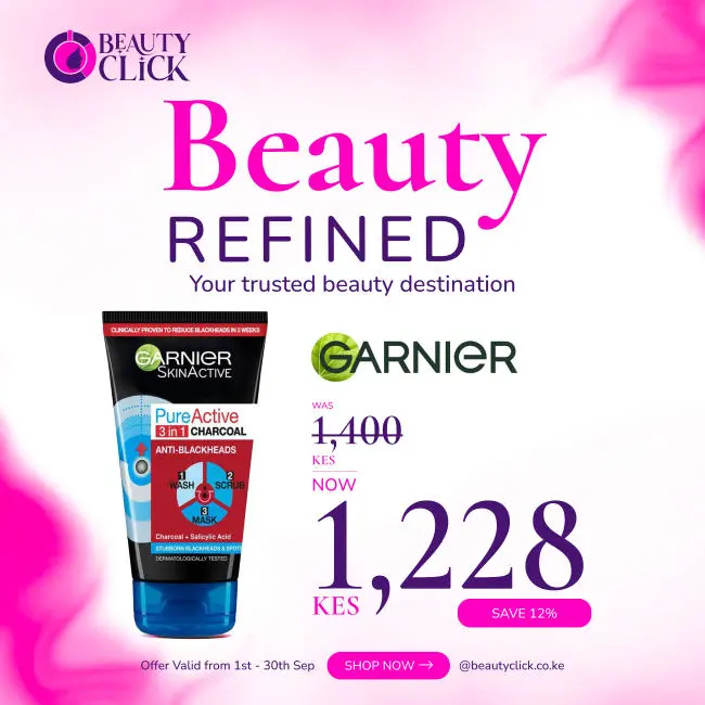 Garnier Pure Active Intensive Charcoal 3 In 1 150ml