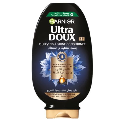 GARNIER ULTRA DOUX BLACK CHARCOAL CONDITIONER 360ML GARNIER ULTRA DOUX BLACK CHARCOAL CONDITIONER 360ML
