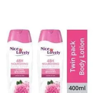 NICE &LOVELY DOUBLE GLYCERINE LOTION 400ML PACK