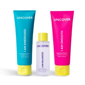 Uncover Cleanse tone moisturise kit