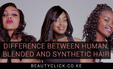 Differences between human, blended and synthetic hair